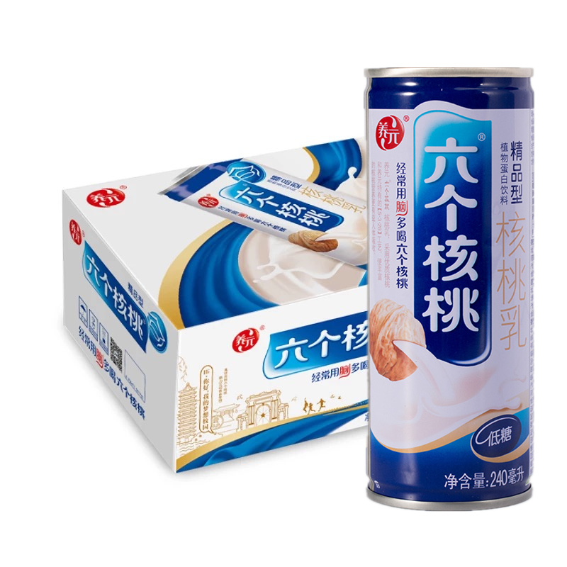 Áù¸öºËÌÒÑøÔªµÍÌǾ«Æ·ÐͺËÌÒÈéÒûÁÏ240ml*20¹Þ ÕûÏä6¸öºËÌÒÀñ´ü×°