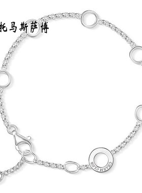 925纯银新款圆环简约基础挂坠手链-托马斯萨博用来搭配龙虾扣吊坠
