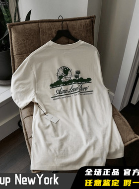 正品 Aime Leon Dore Unisphere Tee 纽约皇后区地标Logo 短袖T恤
