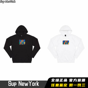 帽衫 纽约小众潮牌 Plaza Only 卫衣 FW22 彩色方块字母 Hoodie