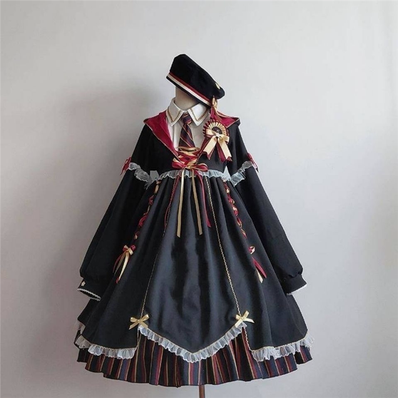 正版魔法少女lolita小女巫炼金黑暗系洛丽塔连衣裙套装洋装万圣节