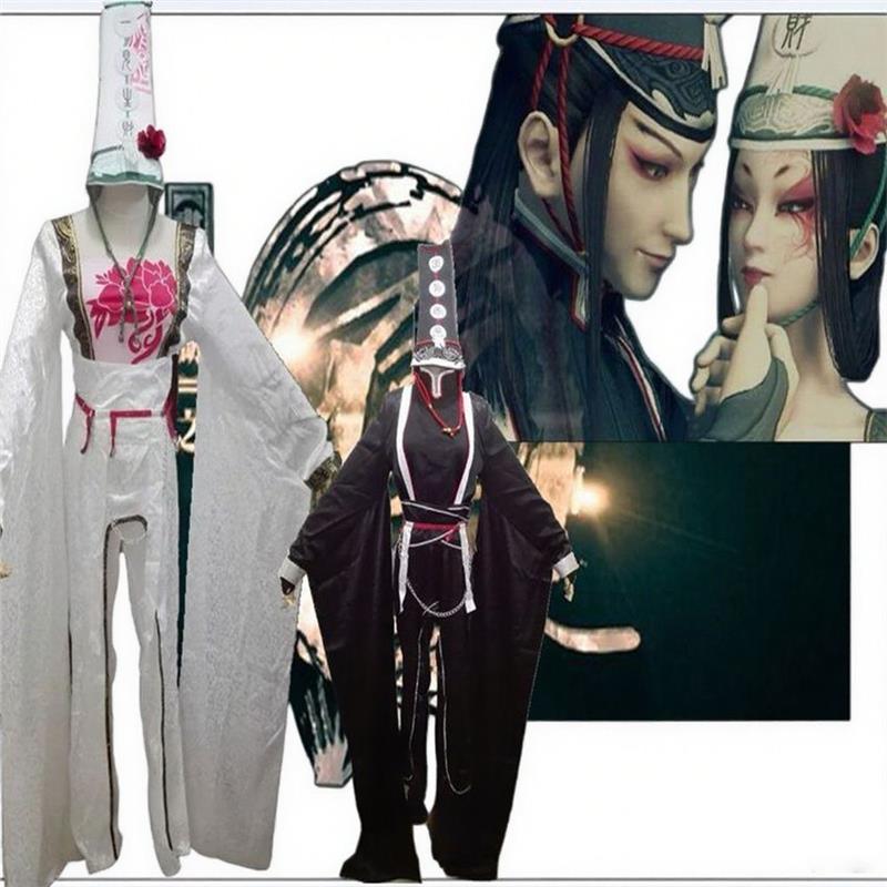 改良版黑白无常cos服汉服套装cosplay服情侣二次元万圣节男女款