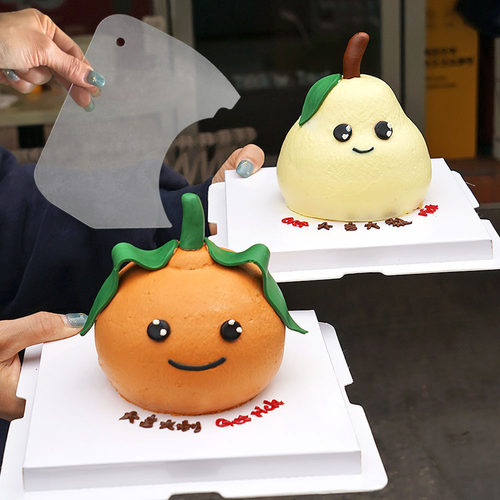 橘子蛋糕刮板梨子抹板奶油挂刀