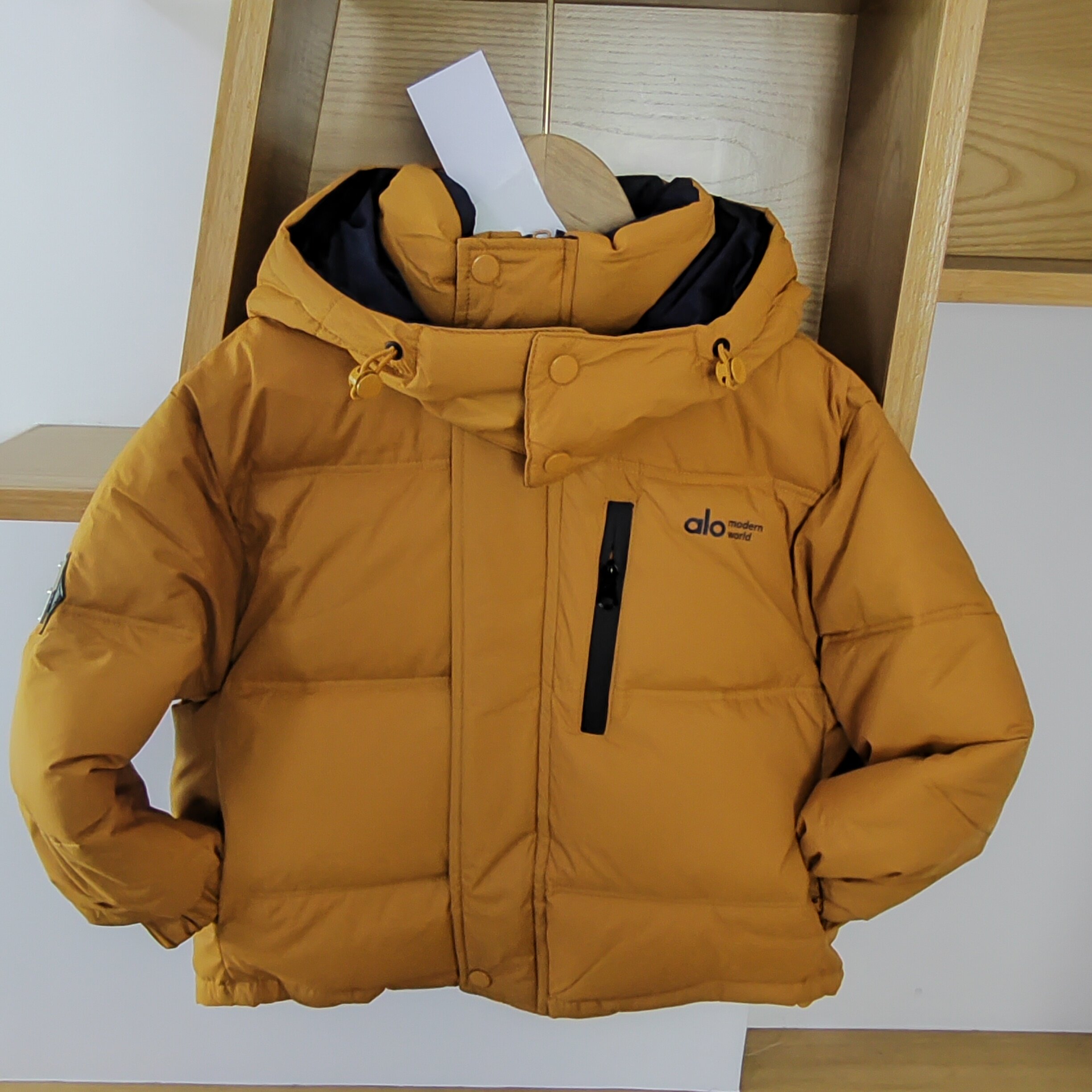 欧卡卡冬季新款连帽羽绒棉服男女中童宽松百搭保暖轻便保暖外套潮