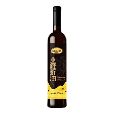 冷榨一级亚麻籽油福益德