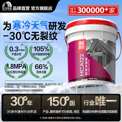 东方雨虹HCA122屋顶防水补漏材料裂缝渗水防水胶耐冻外墙防堵漏