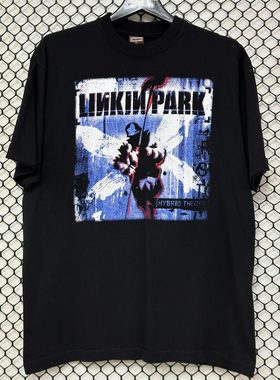 LinkinPark林肯公园摇滚乐队美式复古vintage高街潮牌纯棉短袖t恤