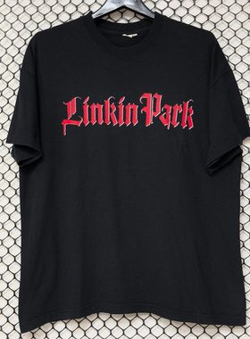 LinkinPark林肯公园摇滚乐队美式复古vintage高街潮牌短袖t恤男女