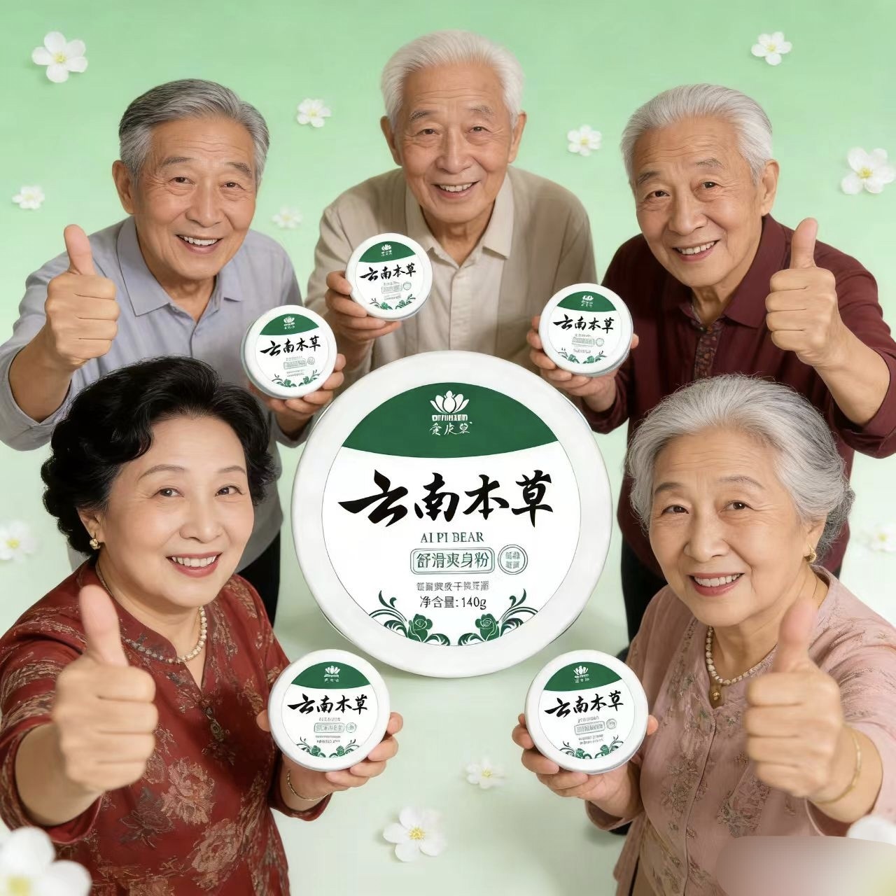 爽身粉痱子粉痒干爽清凉吸汗出汗留香成人私处腋下老年人干燥肌肤