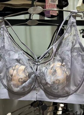丰渡3338性感文胸女薄聚拢 显小显瘦大码刺绣收副乳调整型内衣夏
