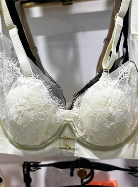 轻奢法式兔耳朵BC杯内衣诱芭沙32071水晶蕾丝软支撑聚拢文胸罩薄