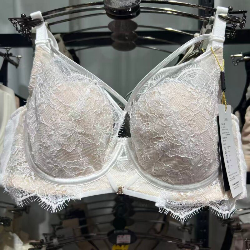 丰渡8619新款蕾丝网纱美胸带芒果女内衣B薄软钢圈聚拢性感文胸罩