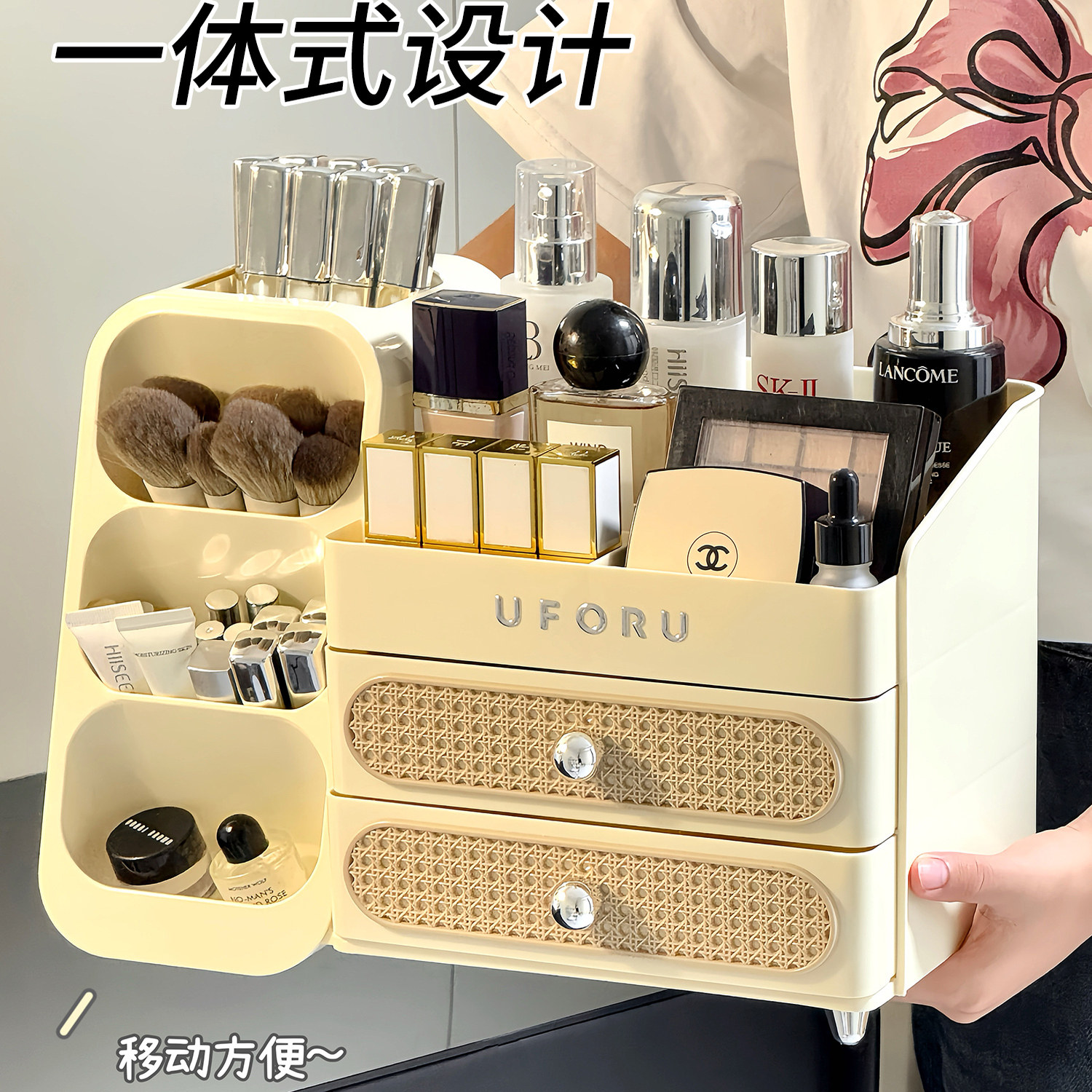 桌面收纳盒笔筒斜插高级感轻奢办公室工位学生文具女孩书桌置物架,收纳整理,化妆箱/盒,淘宝优惠券,粉丝福利购,淘宝优惠卷