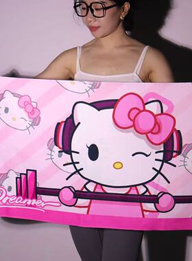 GYMDREAMER女生游泳训练吸汗浴巾毛巾沙滩巾夏日图案设计个性潮流