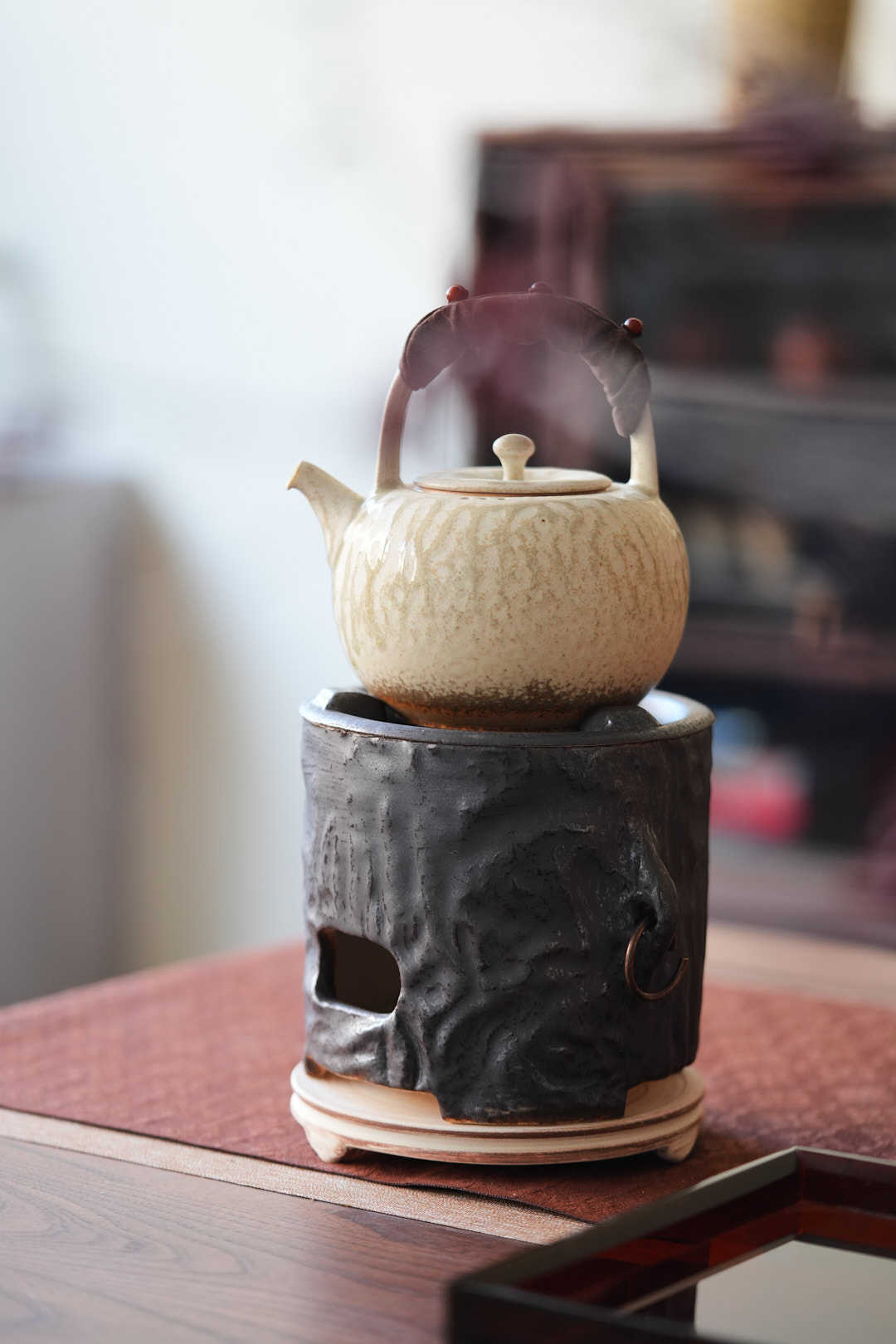 景德镇高温颜色釉铜耳陶炉木炭炉耐用围炉煮茶,餐饮具,煮茶炉,淘宝优惠券,粉丝福利购,淘宝优惠卷