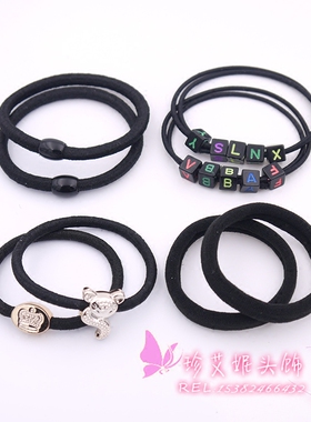 韩版发绳橡皮筋皇冠职业头花