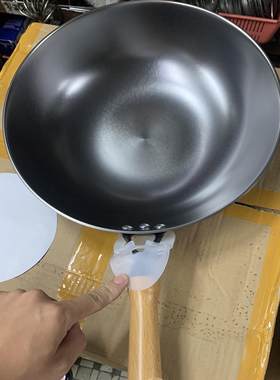 无涂层铸铁炒锅不粘锅