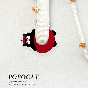 CHICO创意黑猫空调孔装饰盖卧室墙上窟窿贴亚克力贴片免打孔洞口