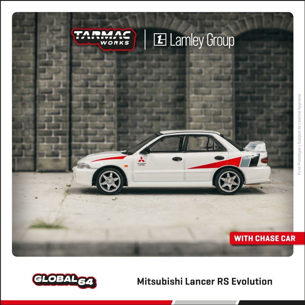 Tarmac Works 1:64三菱Lancer RS Evolution White合金静态模型-封面