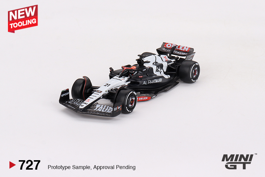 MINIGT 1/64 727AlphaTauri AT04 #21 Nyck de Vries合金静态模型