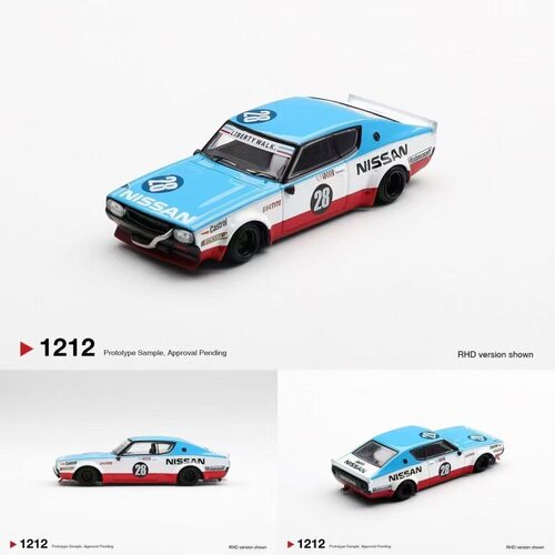 MINIGT1212 日产NissanSkyline 28号 1/64合金车模 盒装 挂卡