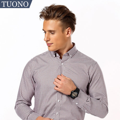tuono托诺春秋季男士长袖衬衫