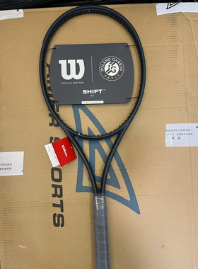 Wilson专业网球拍全新威尔胜24法网款shift小黑拍全碳素强力旋转