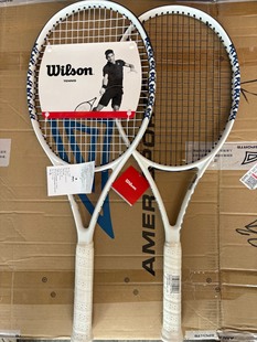 Wilson威尔胜网球拍白色小熊拍花纹轻量大拍面舒适进阶碳素初学者