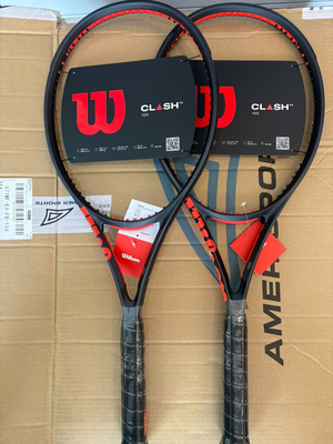 Wilson威尔胜2025新款clash v3网球拍浮雕小黑拍男女全碳素专业拍