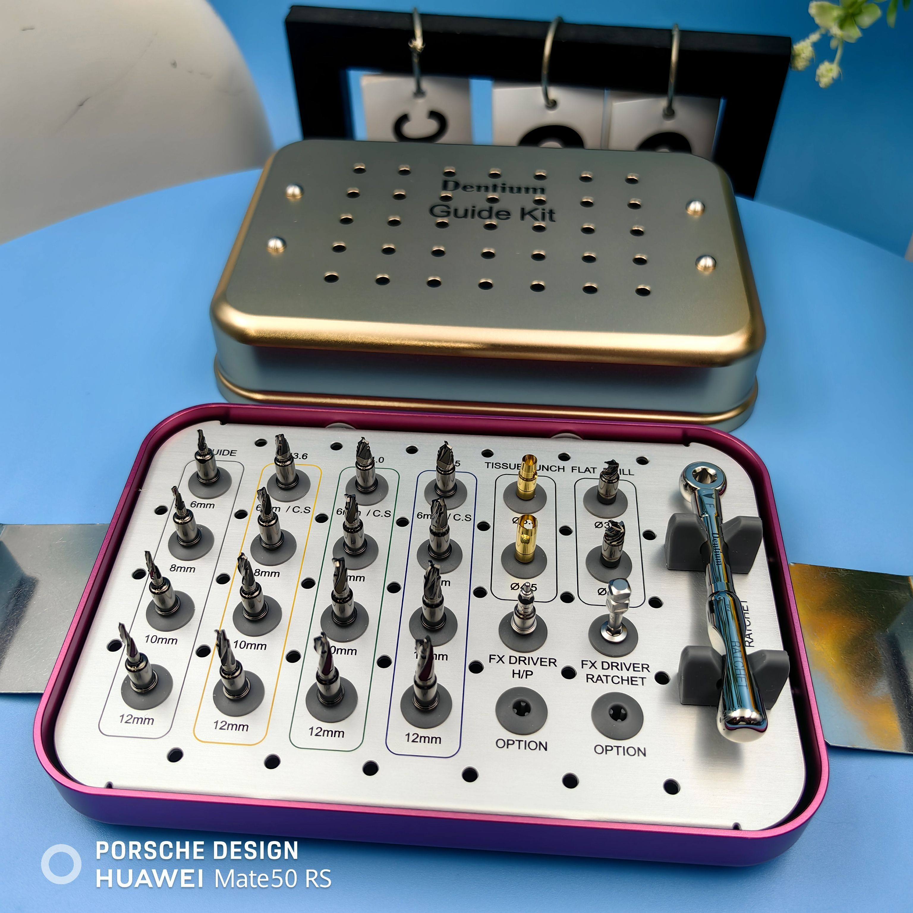 牙科登腾种植导板手术工具盒扭力扳手螺丝刀口腔种植修复万能工具