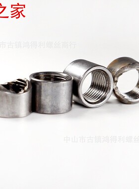 灯饰五金配件公制英制平母黑坯圆螺母m3-m10*1细牙 焊接弯管配件