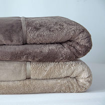 出口良品无印加厚双层法兰绒毯子单双人冬季拉舍尔毛毯珊瑚绒床单