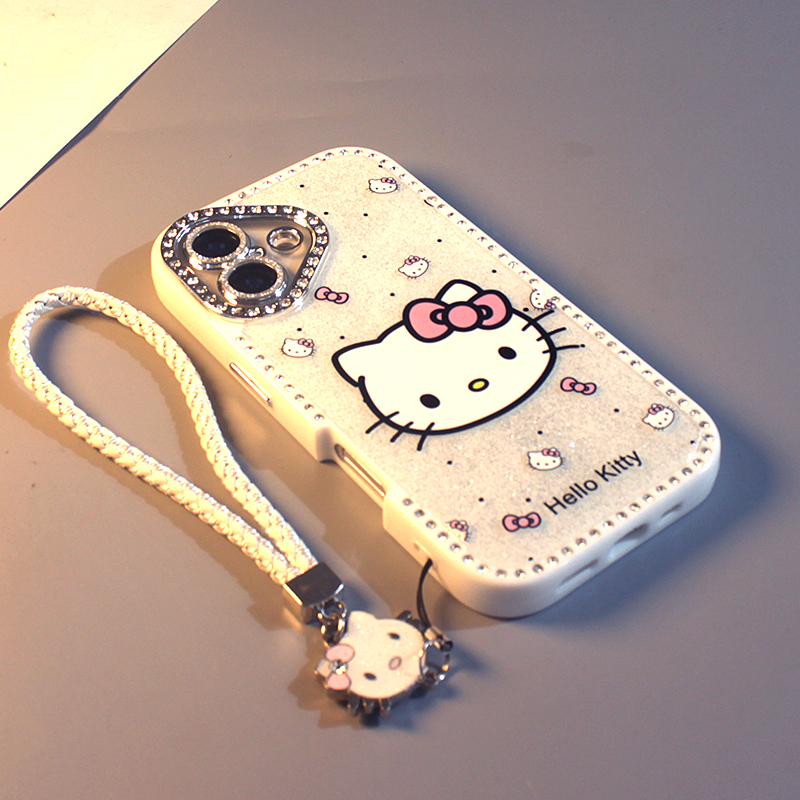 镶钻kt猫咪适用于苹果卡通手机壳