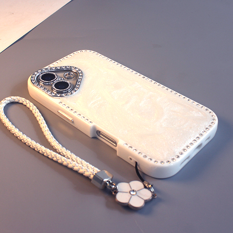 简约滴胶奶白色适用于苹果手机壳