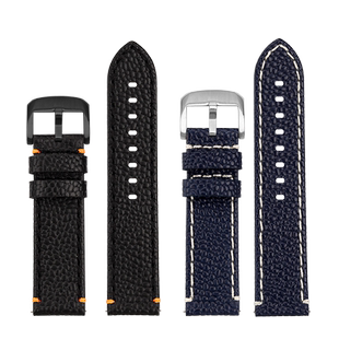 男士真皮手表带等宽适配天梭速敢新品T125617A牛皮表带荔枝纹22mm