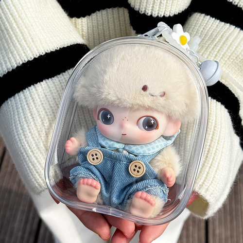 dimoo新生日记娃包12cm娃用仓包搪胶娃防尘收纳保护套外出遛娃包