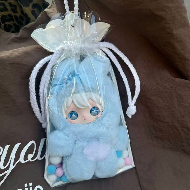 兔闪闪搪胶shyshy透明保护套田栩宁周边公仔挂件收纳娃包外出痛包