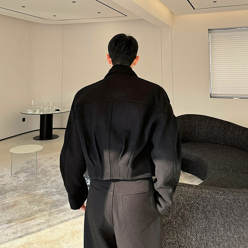 设计师法式小香串珠口袋邹褶袖短款夹克外套2529P165,男装夹克,电商C212