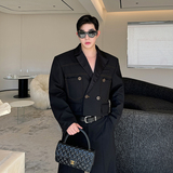 小众设计师明线撞色百搭短款西装外套W2506P145，男装西服套装，电商C212