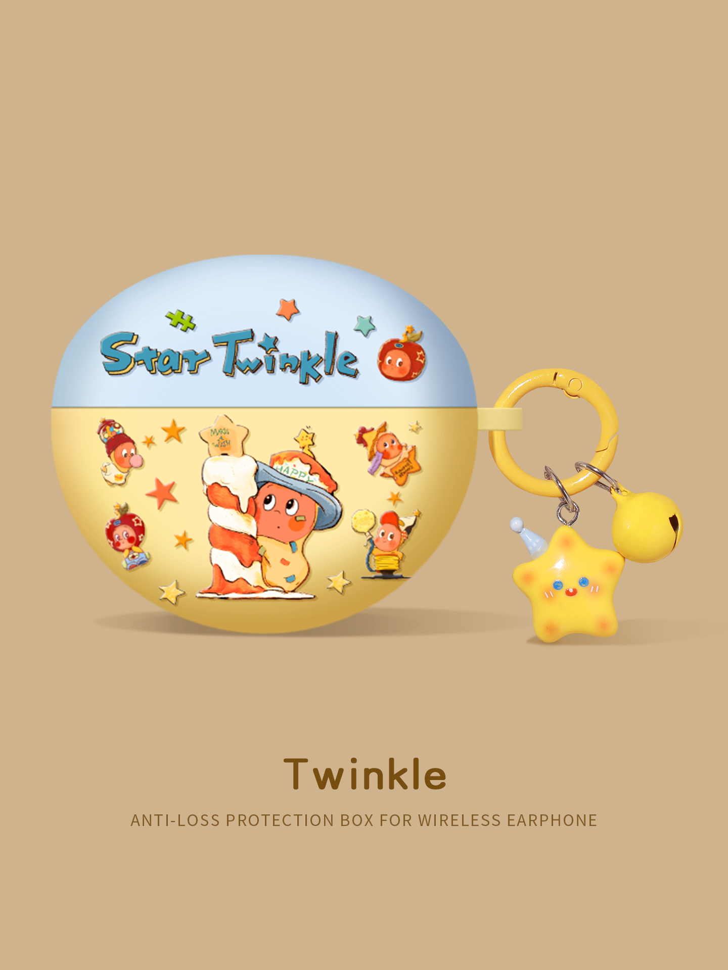 黄色华为耳机freeclip2耳机壳