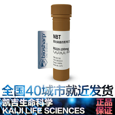 白鲨 Biosharp BS120-100mg BS120-1g 氯化硝基四氮唑兰 NBT