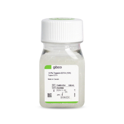 Gibco 15400-054 胰酶细胞消化液 (0.5%胰酶，含EDTA，不含酚红)