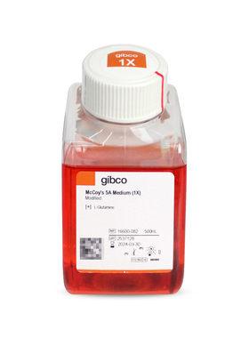 16600-082 McCoys 5A改良型培养基含L-谷氨酰胺不含丙酮酸钠HEPES