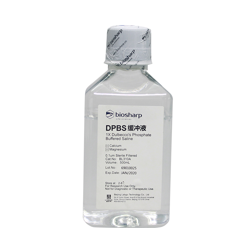 白鲨biosharp BL310A 1×D-PBS缓冲液 不含钙镁酚红 PH值7.2-7.4