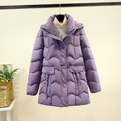 2025冬新款棉衣女中长款修身显瘦棉服加厚小个子中年妈妈棉袄外套