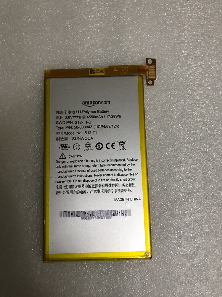 适用亚马逊Amazon Kindle Fire HDX7 C9R6QM平板电池58-000043