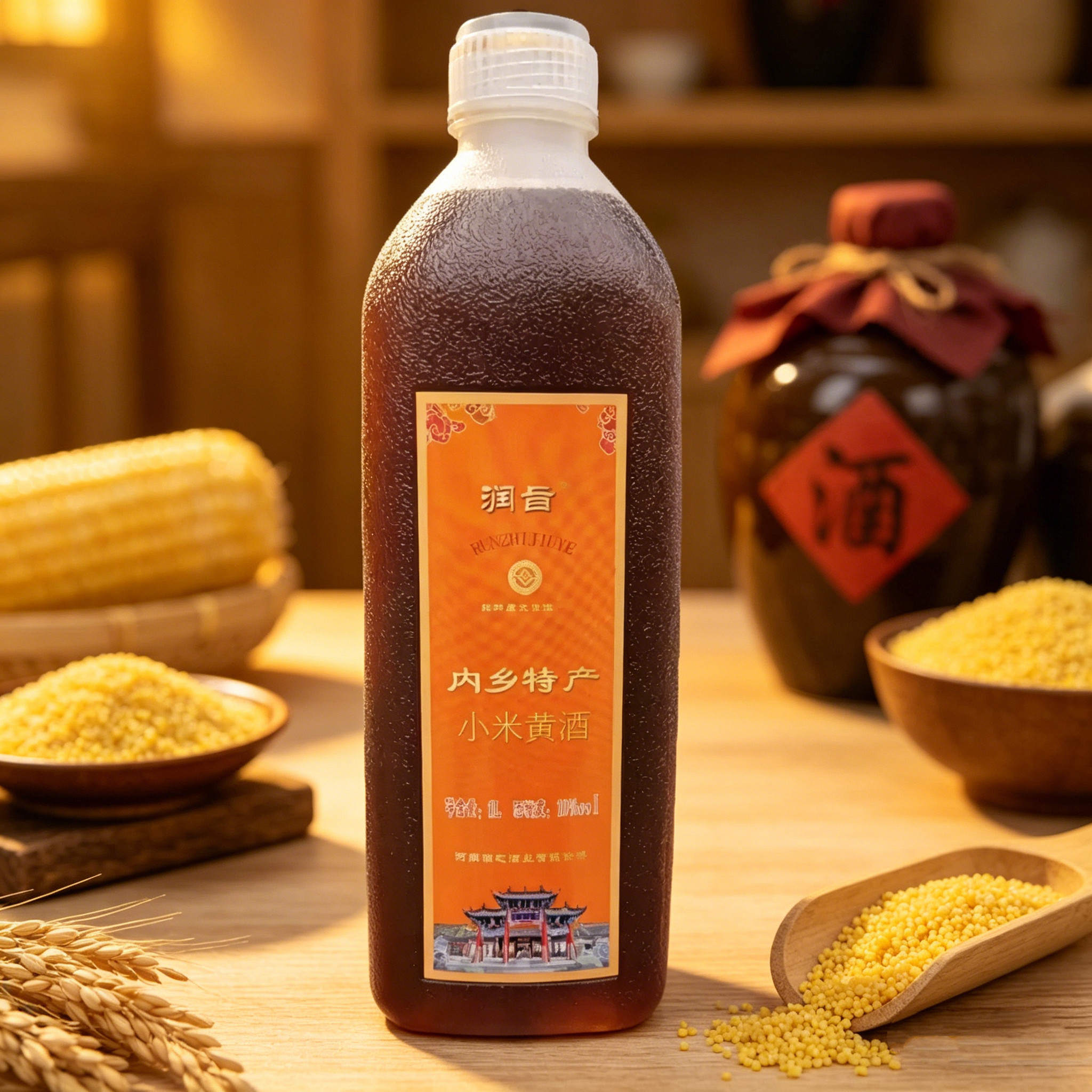 小米黄酒南阳地方特产实惠便捷装熬阿胶自饮送礼