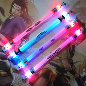 泉记转转笔发光转笔超炫发光笔黑旋风新手转转笔初学者转笔送教程