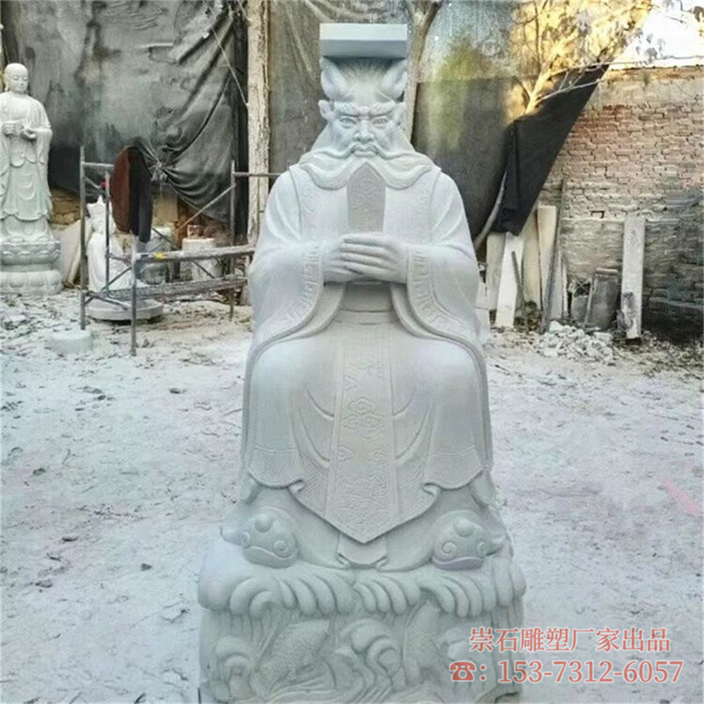 石雕四海龙王佛像雕刻寺庙寺院景区供奉佛像人物石雕