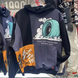 中国李宁加绒卫衣新品男女同款运动宽松休闲套头连帽卫衣AWDUD99